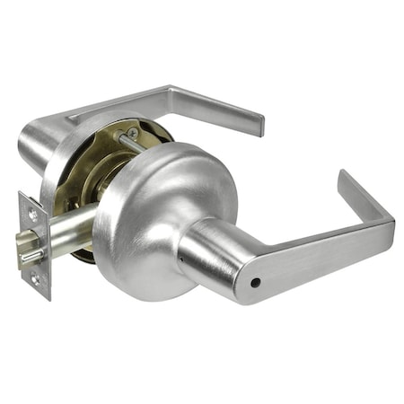 Yale Grade 2 Privacy Cylindrical Lock, Augusta Lever, Non-Keyed, Satin Chrome Finish, Non-handed AU5325LN 626